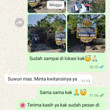 Pengiriman Papan Bunga Duka Duren Tugu